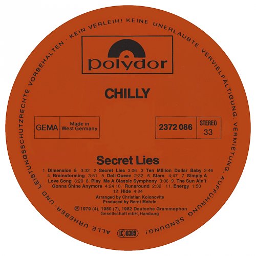 Chilled love. Chilly for your Love 1978 обложка. Chilly come to l.a. 1979. Chilly 1979 come to l a LP. Винил Polydor.