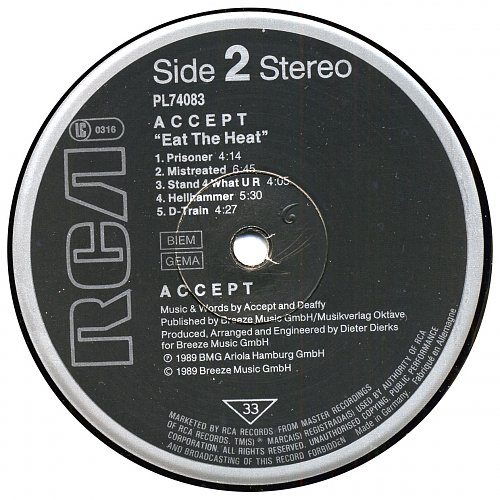 Eat the heat. Accept 1989 альбом. U. Accept eat the heat 1989. Eat the heat.