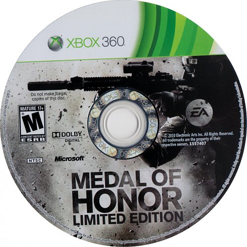 Medal of honor xbox 360. Medal of Honor Xbox 360 обложка. Medal of Honor Limited Edition 2010. Xbox 360 диски 2010. Медаль за отвагу на хбокс 360.