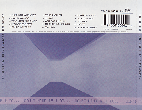 Don t mind if i do. Don't Mind if i do Culture Club. I don Mind обложка альбома. I don't Mind песня. Culture Club - don't MITH it i do ' 1999 CD Covers.